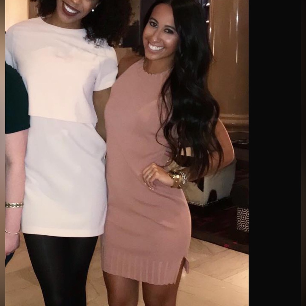 4SI3NNA Mauve High Neck Mini Dress from Nordstrom